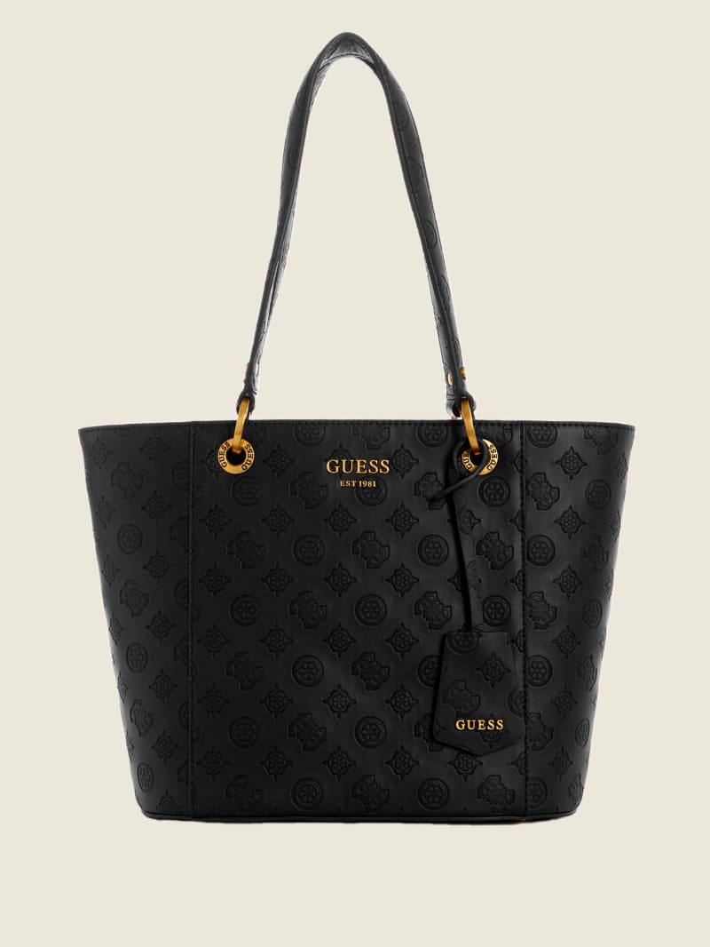 Guess, Bags, Grey And Navy Blue Guess Tote Bag